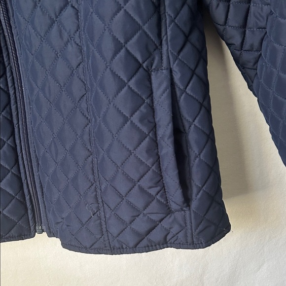 Kim Roqers Dark Blue Quilted Jacket Size Large - Picture 5 of 13